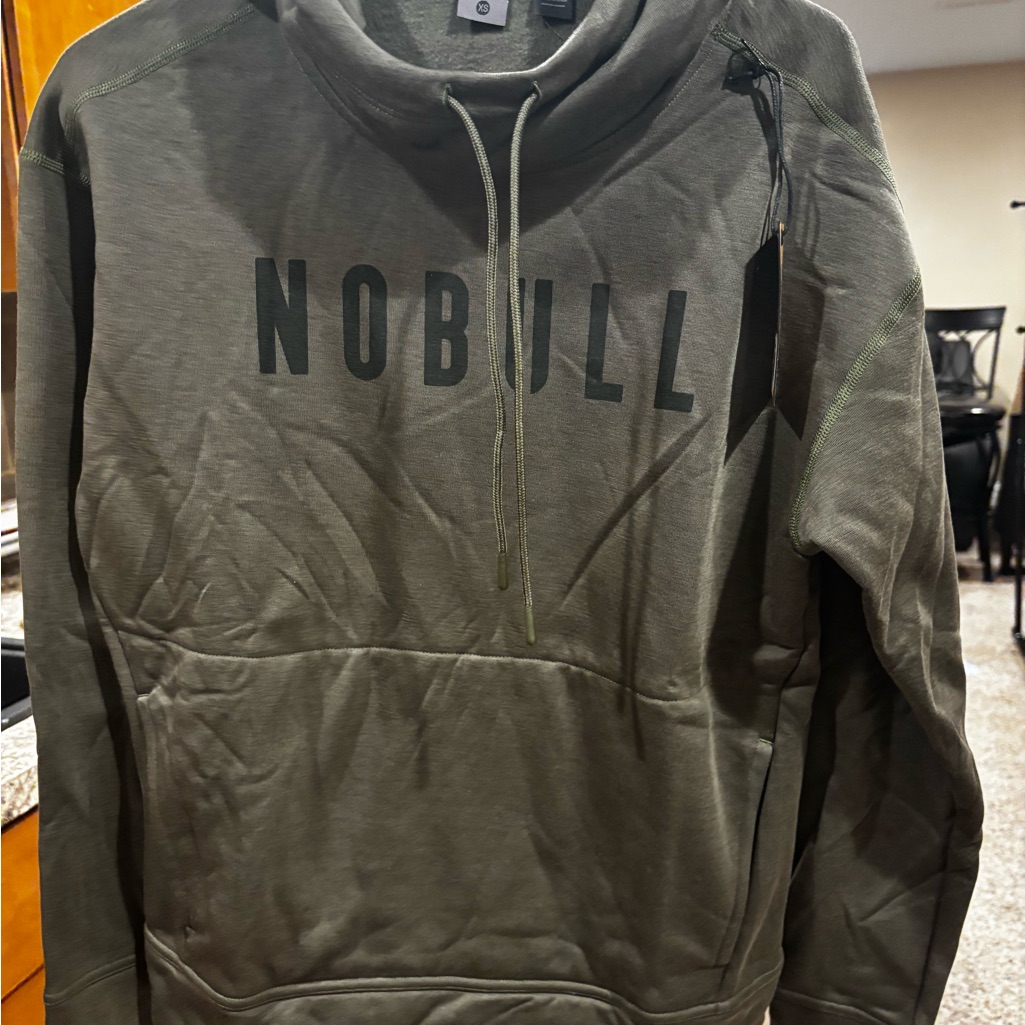 Nwt!!! Nobull Women’s High Neck Hoodie In Army Green